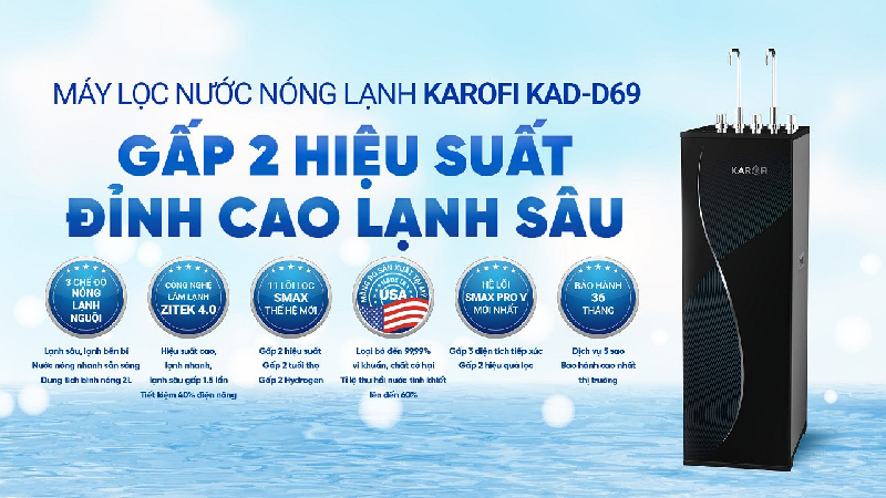 may loc nuoc karofi kad d69 10