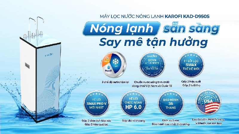 may loc nuoc karofi d950s 9